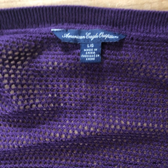 Knit Purple American Eagle Sweater - Picture 2 of 5